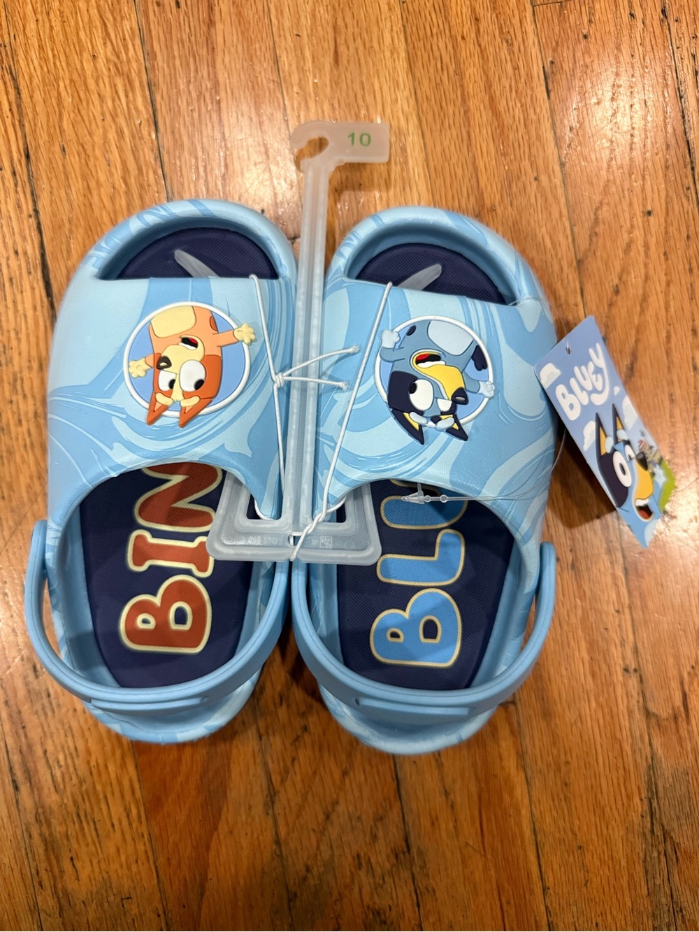 Bluey Light Blue Kids Slip-On Clogs with Heel Strap